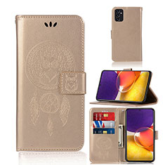 Custodia Portafoglio In Pelle Fantasia Modello Cover con Supporto JX1 per Samsung Galaxy A54 5G Oro