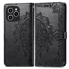 Custodia Portafoglio In Pelle Fantasia Modello Cover con Supporto per Huawei Honor 60 SE 5G Nero