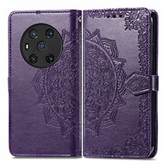 Custodia Portafoglio In Pelle Fantasia Modello Cover con Supporto per Huawei Honor Magic3 5G Viola