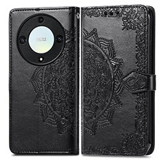 Custodia Portafoglio In Pelle Fantasia Modello Cover con Supporto per Huawei Honor Magic5 Lite 5G Nero