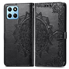 Custodia Portafoglio In Pelle Fantasia Modello Cover con Supporto per Huawei Honor X6 Nero