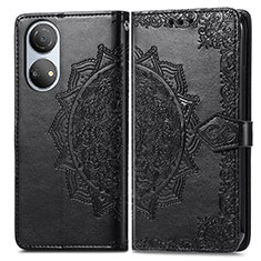 Custodia Portafoglio In Pelle Fantasia Modello Cover con Supporto per Huawei Honor X7 Nero