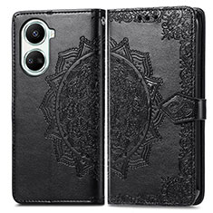 Custodia Portafoglio In Pelle Fantasia Modello Cover con Supporto per Huawei Nova 10 SE Nero