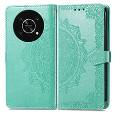 Custodia Portafoglio In Pelle Fantasia Modello Cover con Supporto per Huawei Nova Y90 Verde