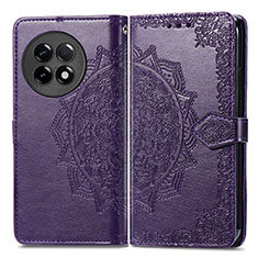 Custodia Portafoglio In Pelle Fantasia Modello Cover con Supporto per OnePlus Ace 2 5G Viola