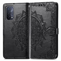 Custodia Portafoglio In Pelle Fantasia Modello Cover con Supporto per Oppo A93 5G Nero