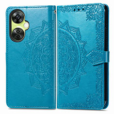 Custodia Portafoglio In Pelle Fantasia Modello Cover con Supporto per Oppo K11x 5G Blu