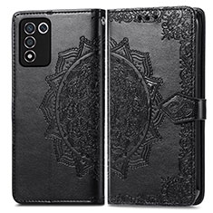 Custodia Portafoglio In Pelle Fantasia Modello Cover con Supporto per Realme 9 SE 5G Nero