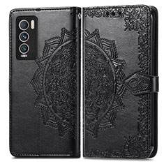 Custodia Portafoglio In Pelle Fantasia Modello Cover con Supporto per Realme GT Master Explorer 5G Nero