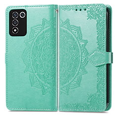 Custodia Portafoglio In Pelle Fantasia Modello Cover con Supporto per Realme Q3t 5G Verde