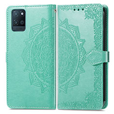 Custodia Portafoglio In Pelle Fantasia Modello Cover con Supporto per Realme V11 5G Verde