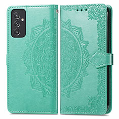 Custodia Portafoglio In Pelle Fantasia Modello Cover con Supporto per Samsung Galaxy A15 4G Verde