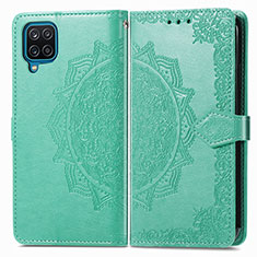 Custodia Portafoglio In Pelle Fantasia Modello Cover con Supporto per Samsung Galaxy A22 4G Verde