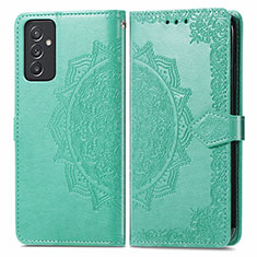 Custodia Portafoglio In Pelle Fantasia Modello Cover con Supporto per Samsung Galaxy A24 4G Verde