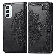 Custodia Portafoglio In Pelle Fantasia Modello Cover con Supporto per Samsung Galaxy M23 5G Nero