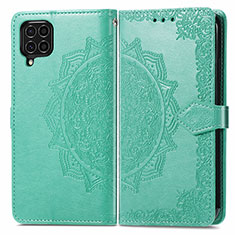 Custodia Portafoglio In Pelle Fantasia Modello Cover con Supporto per Samsung Galaxy M62 4G Verde