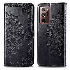 Custodia Portafoglio In Pelle Fantasia Modello Cover con Supporto per Samsung Galaxy Note 20 Ultra 5G Nero