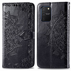 Custodia Portafoglio In Pelle Fantasia Modello Cover con Supporto per Samsung Galaxy S10 Lite Nero