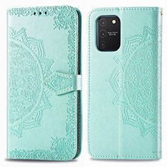 Custodia Portafoglio In Pelle Fantasia Modello Cover con Supporto per Samsung Galaxy S10 Lite Verde