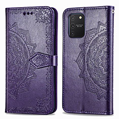 Custodia Portafoglio In Pelle Fantasia Modello Cover con Supporto per Samsung Galaxy S10 Lite Viola