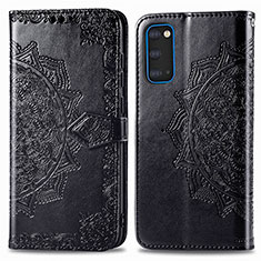 Custodia Portafoglio In Pelle Fantasia Modello Cover con Supporto per Samsung Galaxy S20 Nero