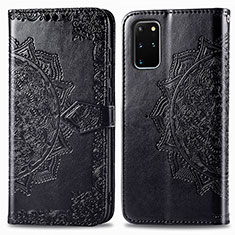 Custodia Portafoglio In Pelle Fantasia Modello Cover con Supporto per Samsung Galaxy S20 Plus 5G Nero