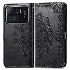 Custodia Portafoglio In Pelle Fantasia Modello Cover con Supporto per Xiaomi Mi 11 Ultra 5G Marrone