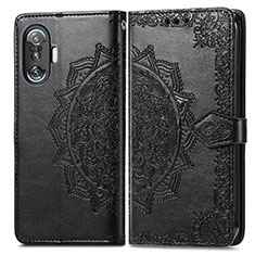 Custodia Portafoglio In Pelle Fantasia Modello Cover con Supporto per Xiaomi Poco F3 GT 5G Nero