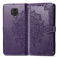 Custodia Portafoglio In Pelle Fantasia Modello Cover con Supporto per Xiaomi Poco M2 Pro Viola