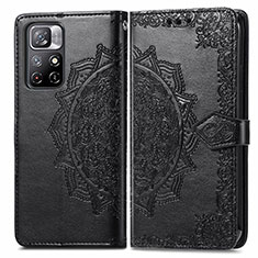 Custodia Portafoglio In Pelle Fantasia Modello Cover con Supporto per Xiaomi Poco M4 Pro 5G Nero