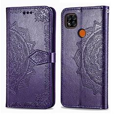 Custodia Portafoglio In Pelle Fantasia Modello Cover con Supporto per Xiaomi Redmi 10A 4G Viola