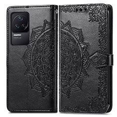 Custodia Portafoglio In Pelle Fantasia Modello Cover con Supporto per Xiaomi Redmi K50 Pro 5G Nero