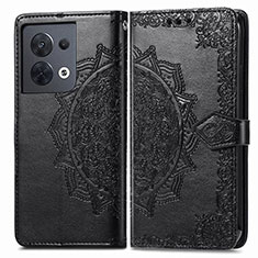 Custodia Portafoglio In Pelle Fantasia Modello Cover con Supporto per Xiaomi Redmi Note 13 5G Nero