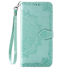 Custodia Portafoglio In Pelle Fantasia Modello Cover con Supporto S01D per Samsung Galaxy A02 Verde