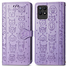 Custodia Portafoglio In Pelle Fantasia Modello Cover con Supporto S03D per Realme Narzo 50 4G Viola