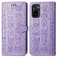 Custodia Portafoglio In Pelle Fantasia Modello Cover con Supporto S03D per Xiaomi Redmi Note 11 SE India 4G Viola