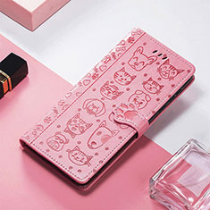 Custodia Portafoglio In Pelle Fantasia Modello Cover con Supporto S04D per Xiaomi Redmi 11A 4G Oro Rosa