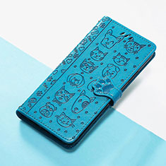 Custodia Portafoglio In Pelle Fantasia Modello Cover con Supporto S05D per Huawei Nova 9 Pro Blu