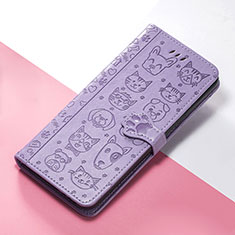 Custodia Portafoglio In Pelle Fantasia Modello Cover con Supporto S05D per Nokia C12 Plus Viola