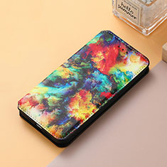 Custodia Portafoglio In Pelle Fantasia Modello Cover con Supporto S06D per Huawei Honor Magic3 Pro 5G Multicolore