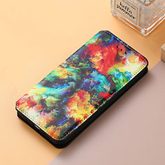 Custodia Portafoglio In Pelle Fantasia Modello Cover con Supporto S06D per Huawei Nova Y90 Multicolore