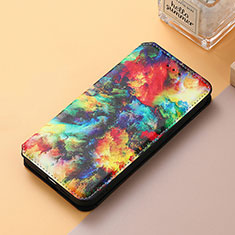 Custodia Portafoglio In Pelle Fantasia Modello Cover con Supporto S06D per Huawei P50 Multicolore