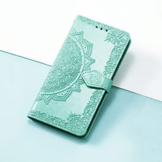 Custodia Portafoglio In Pelle Fantasia Modello Cover con Supporto S07D per Huawei Enjoy 50 Pro Verde