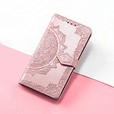 Custodia Portafoglio In Pelle Fantasia Modello Cover con Supporto S07D per Huawei Honor 50 SE 5G Oro Rosa