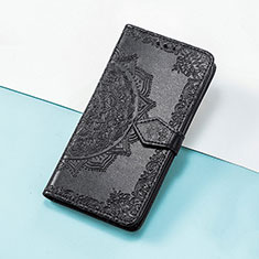 Custodia Portafoglio In Pelle Fantasia Modello Cover con Supporto S07D per Huawei Honor Magic3 5G Nero