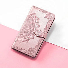 Custodia Portafoglio In Pelle Fantasia Modello Cover con Supporto S07D per Huawei Honor Magic3 5G Oro Rosa