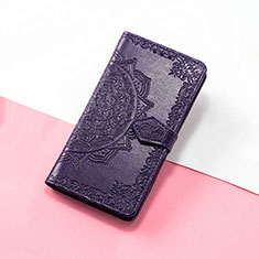 Custodia Portafoglio In Pelle Fantasia Modello Cover con Supporto S07D per Huawei Honor Magic3 Pro 5G Viola