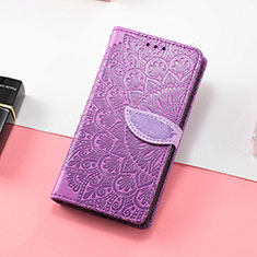 Custodia Portafoglio In Pelle Fantasia Modello Cover con Supporto S08D per Huawei Honor Magic3 5G Viola