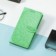 Custodia Portafoglio In Pelle Fantasia Modello Cover con Supporto S08D per Huawei Honor Magic3 Pro 5G Verde