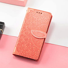 Custodia Portafoglio In Pelle Fantasia Modello Cover con Supporto S08D per Huawei Honor X30i Arancione